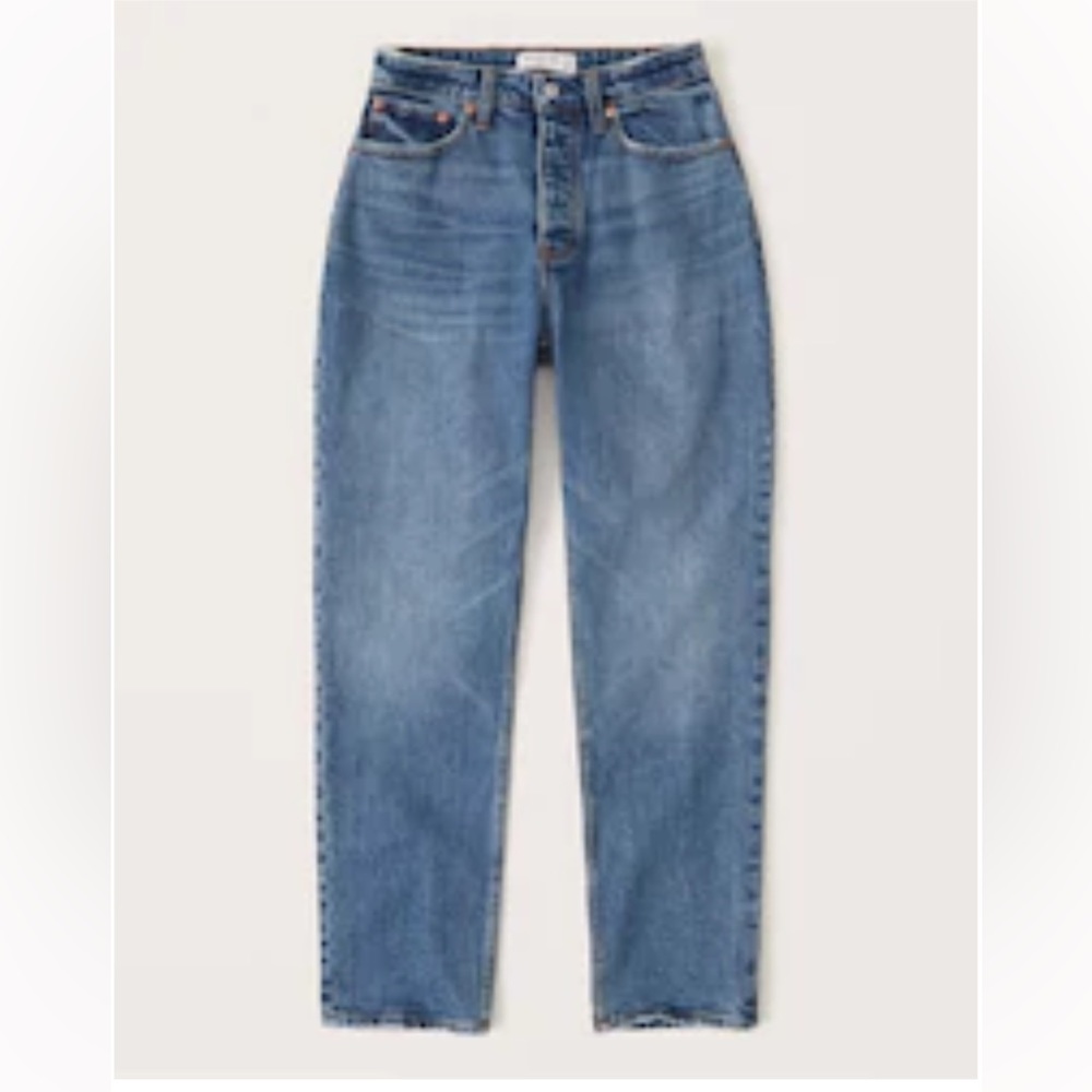 Abercrombie Curve Love High Rise Dad Jeans Size 25